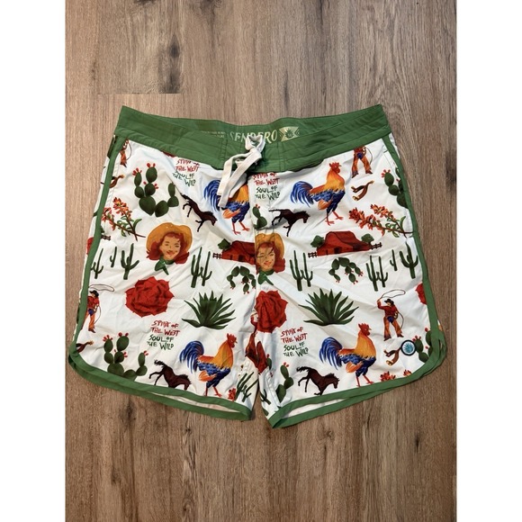 Sendero Provisions Co. Other - Sendero Provisions Point Bar Board Shorts Mens 36 Cowboy Surreal Pockets Stretch